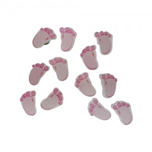 Rayher Hobby 56249262 - Wooden Baby Feet Girl
