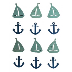 Rayher Hobby 56418000 - Wooden Objects Sailing Boat & Anchor