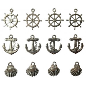 Rayher Hobby 56415000 - Acrylic Charms Maritime