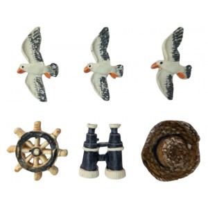 Rayher Hobby 8606600 - Polyresin Objects Beach