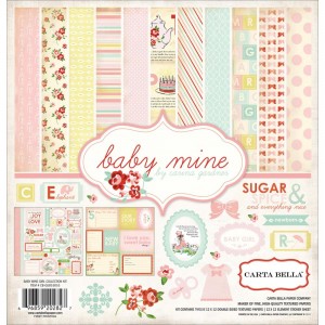 Carta Bella BMG26016 12'x12' - Baby Mine / Girl