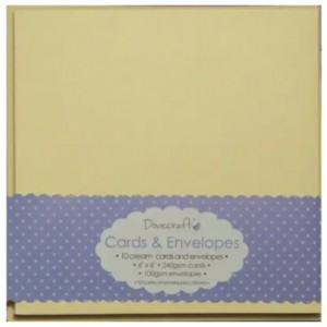 Dovecraft DCCE027 Square Card - Cream