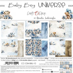 Craft O'Clock CC-C84-BBU-10 6'x6' - Baby Boy Universe