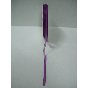 Панделка органза 55-215-39 / 3мм - Винено лилава