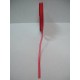 Червена панделка органза - 3мм
