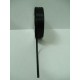 Черна панделка сатен на метър - 3мм