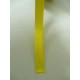 Жълта панделка сатен на метър - 7мм