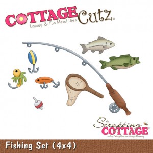 Cottage Cutz CC143 - Fishing Set Shape (4x4)