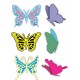 Cheery Lynn Designs / Small Exotic Butterflies 1 w/Angel Wings - DL112AB