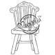 Magnolia DooHickeys 515020-1 / Гумен печат - Old Swedish Chair