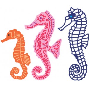 Cheery Lynn Designs B267 - Seahorse Family