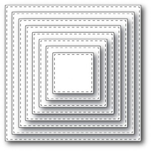 Memory Box 30038 - Stitched Square Layers