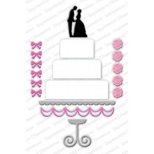 Impression Obsession DIE243-W - Wedding Cake
