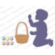 Impression Obsession DIE261-G - Boy with Easter Basket