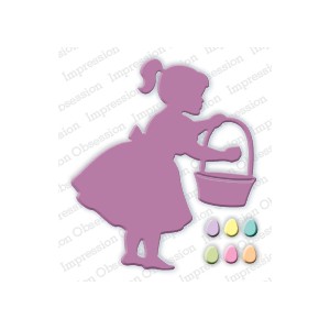 Impression Obsession DIE260-I - Girl with Easter Basket