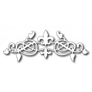 Frantic Stamper FRA-Die-09008 - Fleur De Lis Scroll Die