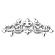 Frantic Stamper FRA-Die-09008 - Fleur De Lis Scroll Die