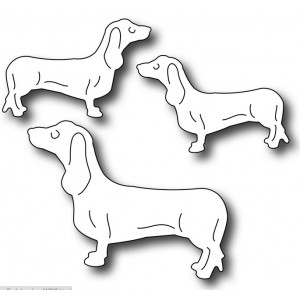 Frantic Stamper FRA-Die-09367 - Three Dachshunds