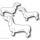 Frantic Stamper FRA-Die-09367 - Three Dachshunds