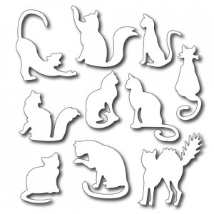 Frantic Stamper FRA-Die-09100 - Ten Fun Felines