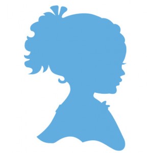 Marianne Design LR0349 - Silhouette girl with ponytail