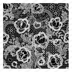 Impression Obsession CC087 - Cover-a-Card Rose Lace