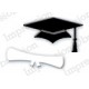 Impression Obsession DIE288-A - Mini Mortarboard