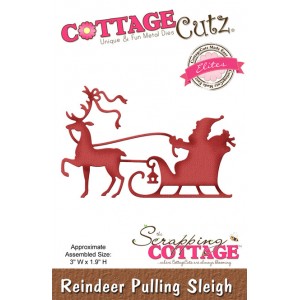 Cottage Cutz CCE312 - Reindeer Pulling Sleigh