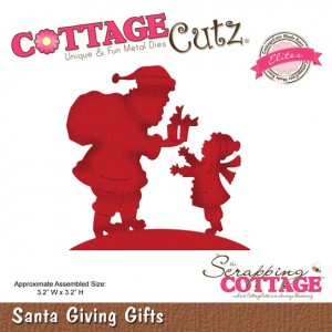 Cottage Cutz CCE332 - Santa Giving Gifts