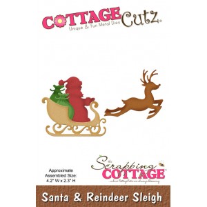 Cottage Cutz CC060 - Santa & Reindeer Sleigh