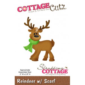 Cottage Cutz CC058 - Reindeer w/ Scarf