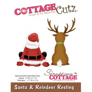 Cottage Cutz CC059 - Santa & Reindeer Resting