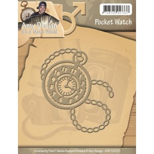 Find It Trading ADD10025 Amy Design Its a Mans World - Pocket Watch