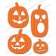 Impression Obsession DIE340-T - Jack O'Lantern Set