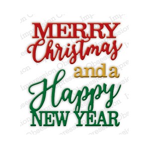 Impression Obsession DIE330-R - Merry Christmas