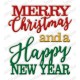 Impression Obsession DIE330-R - Merry Christmas