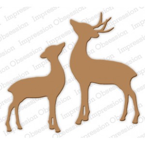 Impression Obsession DIE306-Y - Deer and Doe