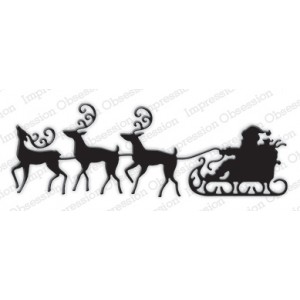 Impression Obsession DIE311-R - Santa's Sled