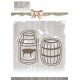 Find It Trading PM10042 - Precious Marieke Rustic Christmas - Milk Churn and Barrel