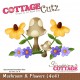 Cottage Cutz CC334 - Mushroom & Flowers (4x4)