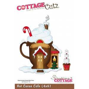Cottage Cutz CC024 - Hot Cocoa Cafe (4x6)