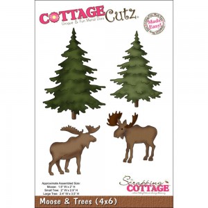 Cottage Cutz CC037 - Moose & Trees (4x6)