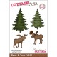 Cottage Cutz CC037 - Moose & Trees (4x6)