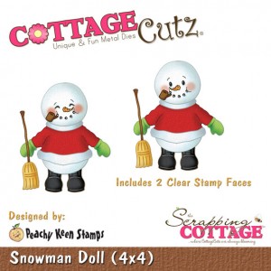 Cottage Cutz CCPK0114 - Snowman Doll (4x4)
