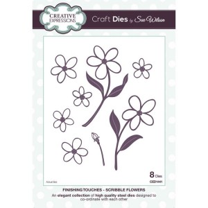 Creative Expressions CED1441 - Scribble Flowers