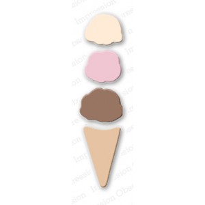 Impression Obsession DIE070-F - Ice Cream Cone Set