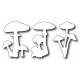 Frantic Stamper FRA-Die-09721 - Mushroom Trio