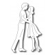 Frantic Stamper FRA-Die-09757 - Kissing Couple