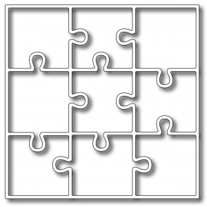 Frantic Stamper FRA-Die-09732 - Nine Piece Puzzle Panel